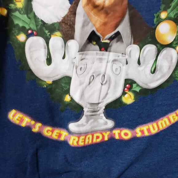 Briefly Stated Christmas Vacation NWOT let's get ready to stumble t-shirt sz Lg - Picture 6 of 7